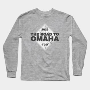 TCU Road To Omaha College Baseball 2023 Long Sleeve T-Shirt